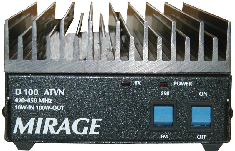 Mirage D-100-ATVN, UHF AMP,2W IN-100W OUT,420-450 MHz