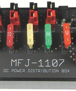 MFJ-1107, DC DISTRIBUTION BX, 1IN BP, 6OUT, PWR POLES,2.1MM