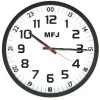 MFJ-126B, CLOCK, 24/12 HOUR, QUARTZ ANALOG WALL CLOCK