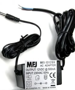 MFJ-1312DX, POWER SUPPLY, EXPORT, 12VDC,500MA, 240V