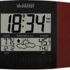 MFJ-144RC, LCD CLOCK, RC, CAL/TEMP/IN/OUT, WEATHER, REMOTE
