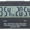 MFJ-148RC, DUAL TIME LCD CLOCK, ATOMIC W/GMT ZONE, ID TIMER