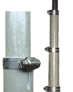 MFJ-1906, FIBERGLASS POLE, 33FT, 6FT/SEC, HOSE CLAMPS