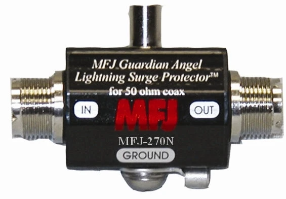 MFJ-270N, LIGHTNING PROTECTOR, N/N, 400 W PEP