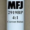 MFJ-2919BP, BALUN, BEAD, 4:1 1.8-30MHz, BINDING POST