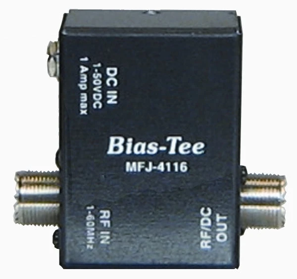 MFJ-4116, BIAS TEE DC POWER INJECTOR, HF, 1-50 VDC, 1A