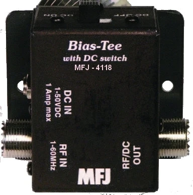 MFJ-4118, BIAS TEE,+12 OFF -12VDC, 3 POSITIONS