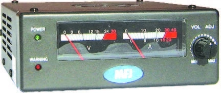 MFJ-4218MV, SWITCHING PS, 0-24VDC, 18A @ 13.8V,HAS V,I METER
