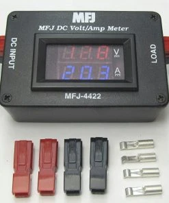 MFJ-4422, DIGITAL V/I METER,4.5-30VDC,30A,RED/BLUE,50-4422-1