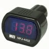 MFJ-4432, DIGITAL LED VOLTMETER,CIG.LIGHTER PLUG,8-30VDC RED
