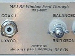MFJ-4602, WINDOW ANT FEEDTHRU PANEL