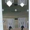 MFJ-4614, 4-HOLE ADAPTIVE CABLE WALL PLATE