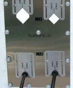 MFJ-4614, 4-HOLE ADAPTIVE CABLE WALL PLATE