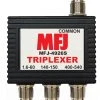 MFJ-4926S, TRIPLEXER, 1.6-60MHz/VHF/UHF, SO-239/N FEMALE