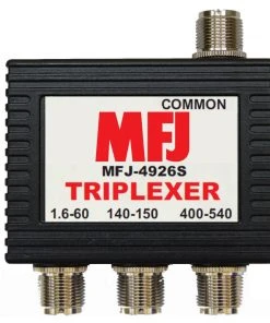MFJ-4926S, TRIPLEXER, 1.6-60MHz/VHF/UHF, SO-239/N FEMALE