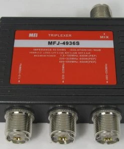 MFJ-4936S, TRIPLEXER,1.6-VHF/220MHz/UHF, SO-239