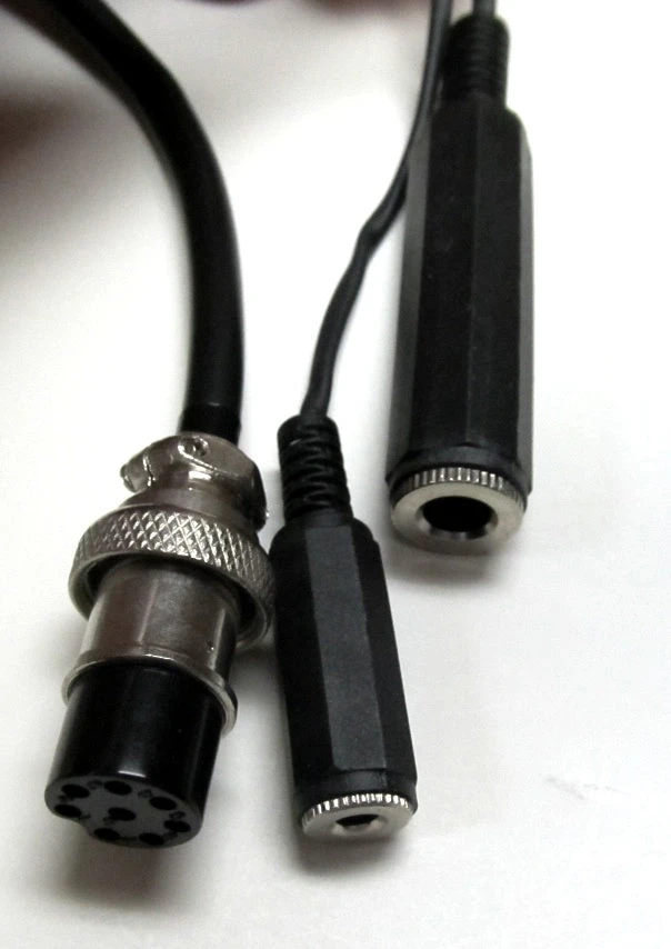MFJ-5393I, ADAPTOR CABLE, 8P ROUND ICOM, FOR 393 HEADSET