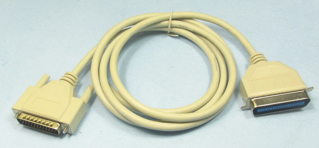 MFJ-5412, PRINTER CABLE, CENTRONICS 36 TO DB25M, (620-9206)