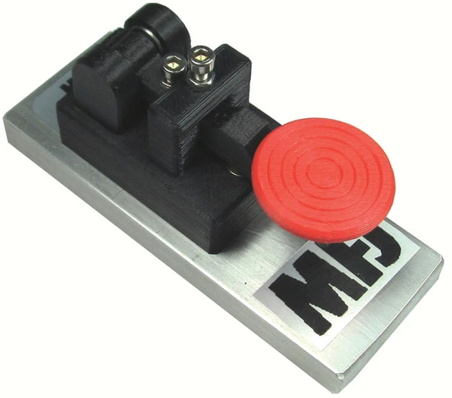 MFJ-566M, CW TELEGRAPH KEY, ON HEAVY METAL BASE