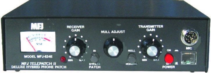 MFJ-624E, PHONE PATCH, WITH VU METER, 8P RD/MOD.