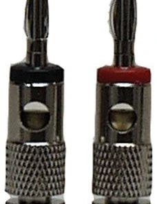 MFJ-7713, BANANNA PLUG, HI-CURRENT, PAIR RD,BK(600-2310/12)