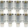 MFJ-7717P, 12-PACK, ADAPTOR, PL259-SMA MALE (610-2177)