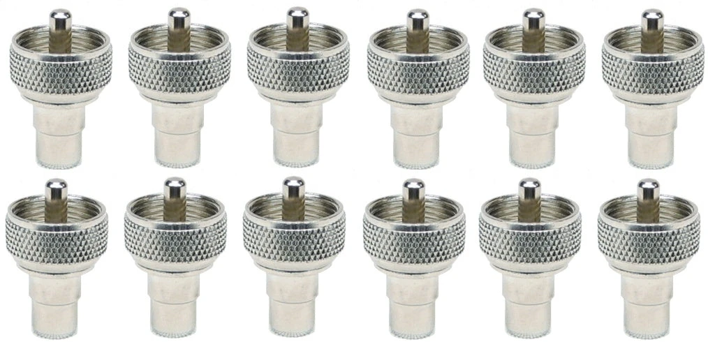 MFJ-7732P, 12-PK, ADAPTOR, PL-259 TO RCA PHONO JACK (610-2104