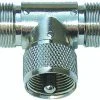 MFJ-7733, ADAPTOR, UHF T, PL TO DUAL SO-239