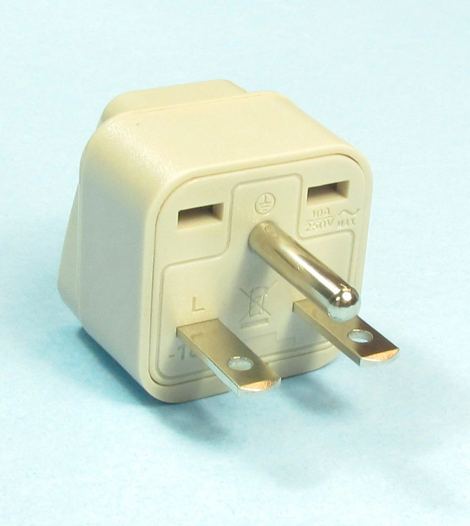 Ameritron ADM-7782, ADAPTER, AC PLUG, EURO/US 2-PRONG TO NEMA 6-15P