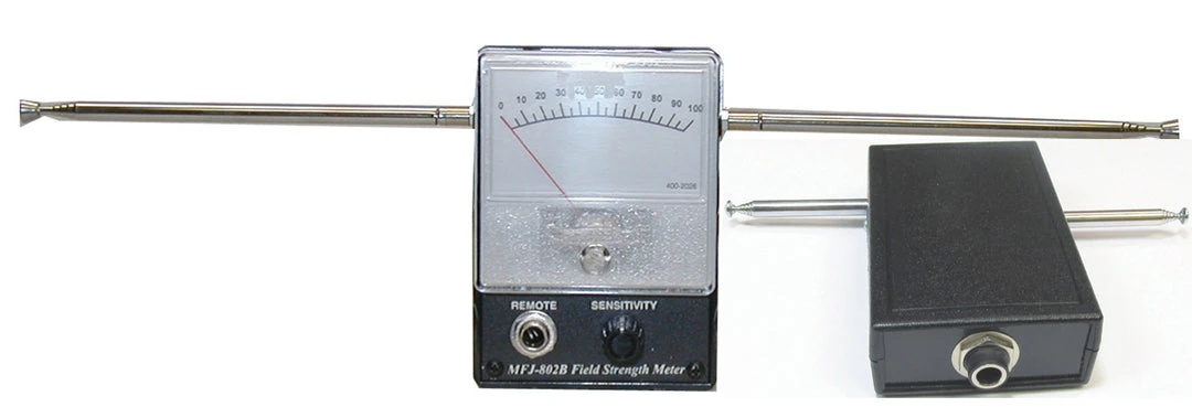 MFJ-802BX, BIPOLAR FIELD STRENGTH W/REMOTE 100 KHz-500 MHz