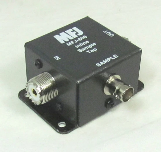 MFJ-806, RF SAMPLE TAP,IN LINE, .05-100 MHz, 600 WATTS