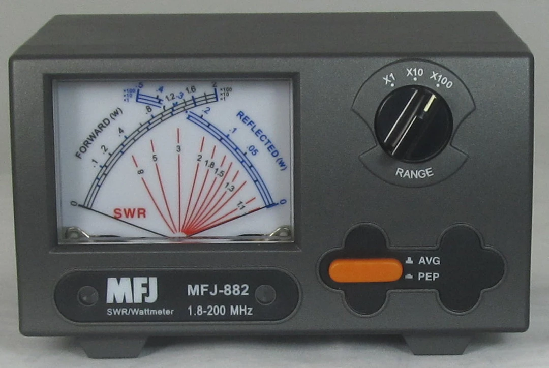 MFJ-882, X SWR/WATTMETER, 1.8-200 MHz, 200 W