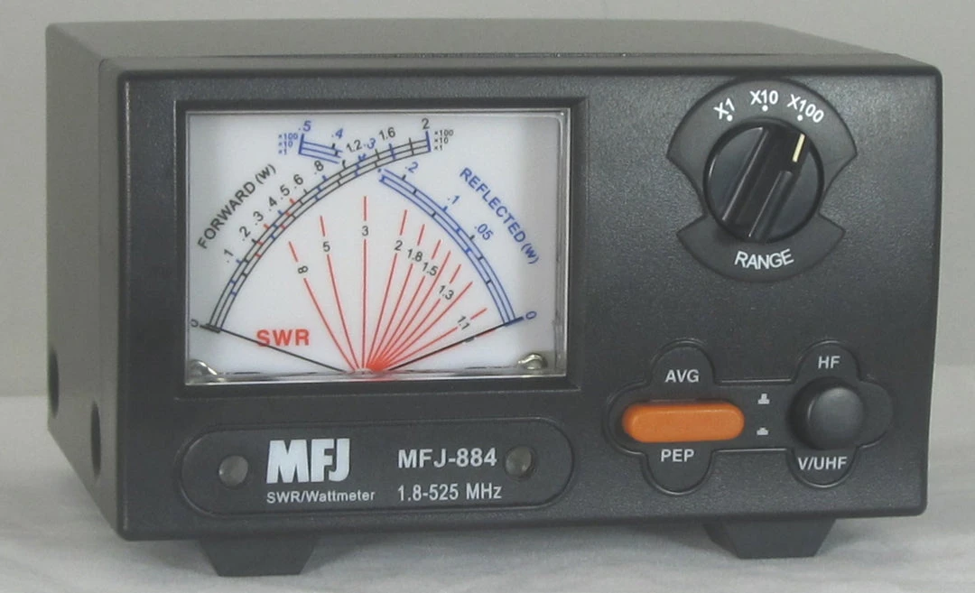 MFJ-884, X SWR/WATTMETER, 1.8-525 MHz, 200 W