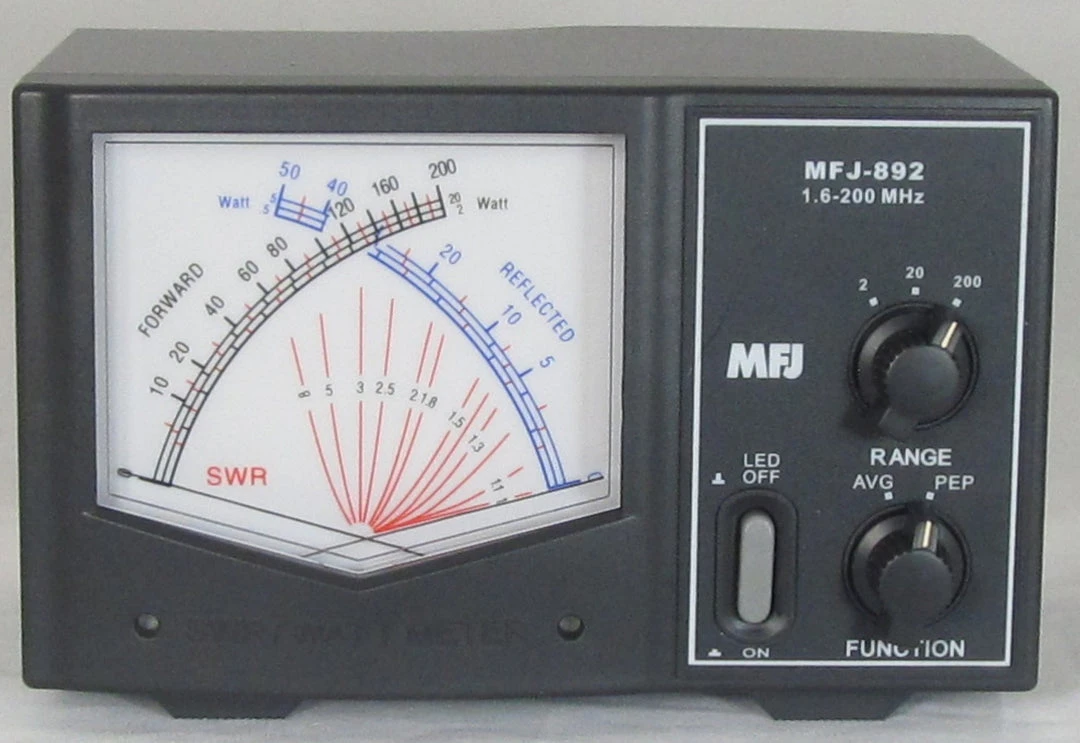 MFJ-892, GIANT X SWR/WATTMETER, 1.6-200MHz, 200W