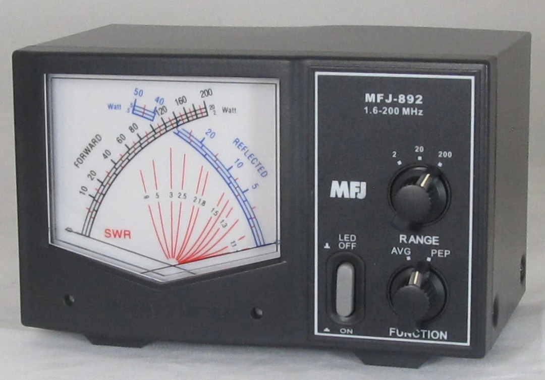 MFJ-892, GIANT X SWR/WATTMETER, 1.6-200MHz, 200W
