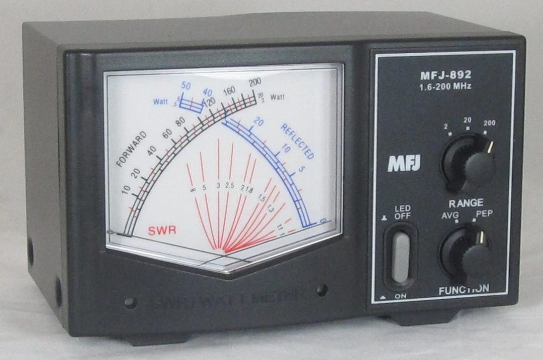 MFJ-892, GIANT X SWR/WATTMETER, 1.6-200MHz, 200W