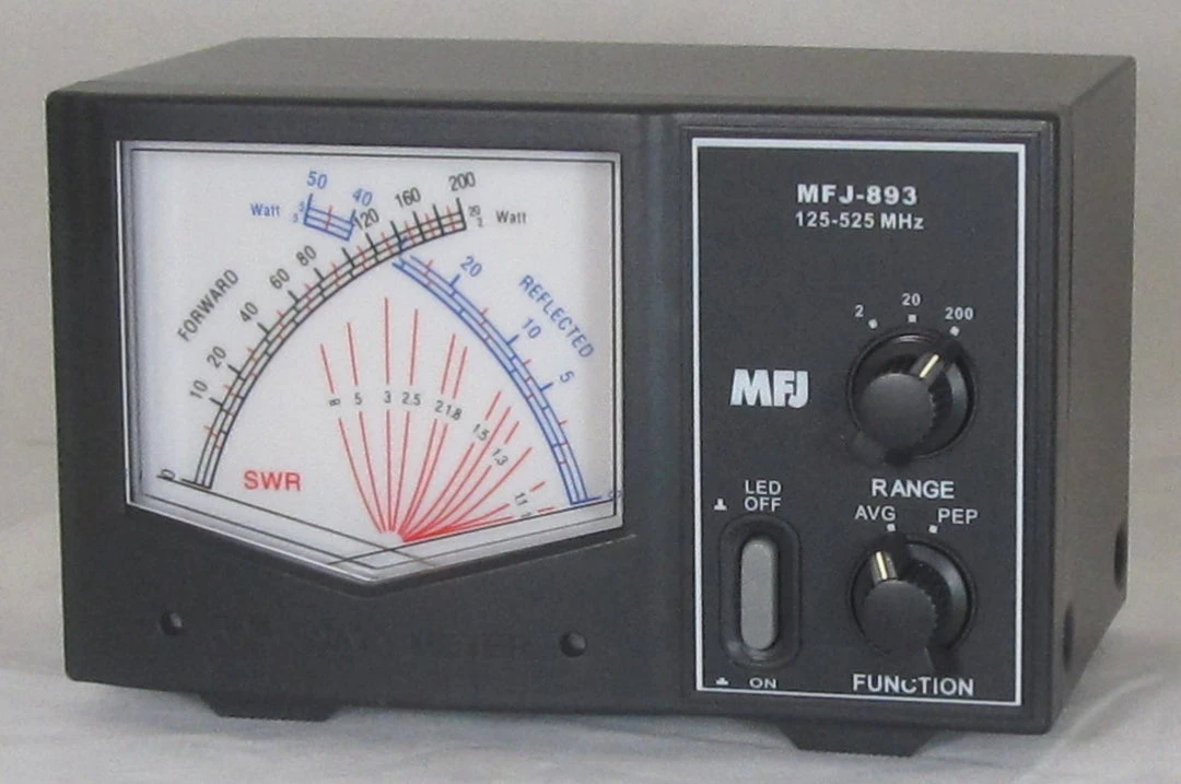 MFJ-893, GIANT X SWR/WATTMETER, 125-525 MHz, 200W