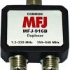 MFJ-916B, 1.8-225, 350-540 MHz DUPLEXER, ALL SO-239