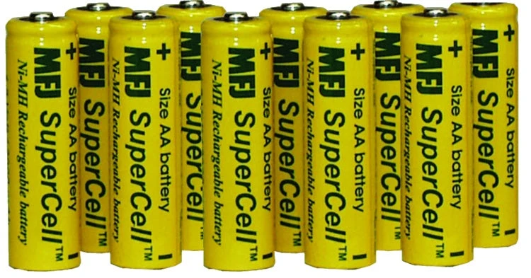 MFJ-92AA10, BATTERY, NI-MH, AA, 3000 MA, 10 PACK