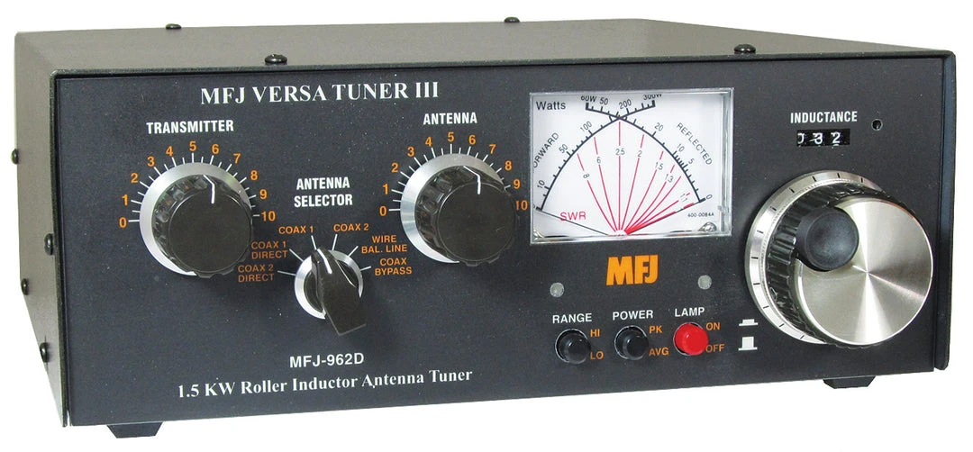 MFJ-962D, ANTENNA TUNER, 1.5 KW, 1.8-30 MHz, CN M, SW, BL
