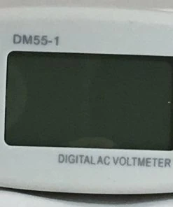 MFJ-DM55-1E, DIGITAL 220VAC LINE VOLTMETER,130-300V,EURO PLUG