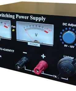 MFJ-4245MVP, SW PS, 45AMPS, 12VDC, ADJ, W/PP, LED MTR