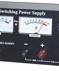 MFJ SEC-4245MV, SWITCHING PS, 45AMPS, 12VDC, METERS, ADJ, LED LAMP