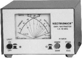 Vectronics PM-30, HF WATTMETER, 300/3000W, 1.8-60 MHz