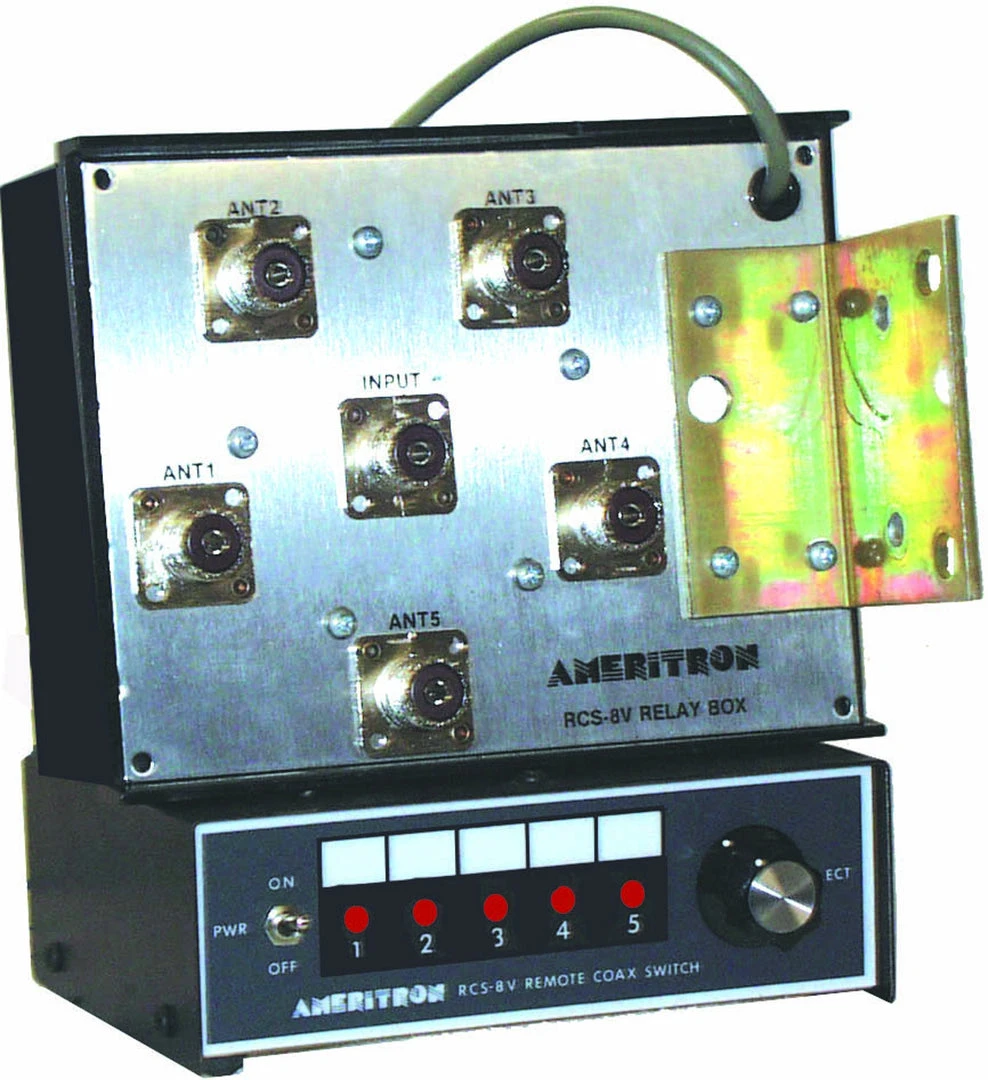 Ameritron RCS-8VL, ANT SWITCH, 5-POS, HF/VHF/UHF, LIGHTNING PROTECTED